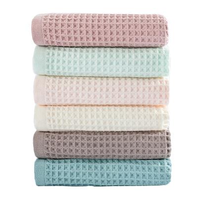 China New Arrival QUICK DRY 100% Luxury Egyptian Cotton Waffle Bath Towel for sale