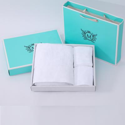 China Compressed Wholesale 100% Egyptian Cotton Towels Set With Customized Logo for sale