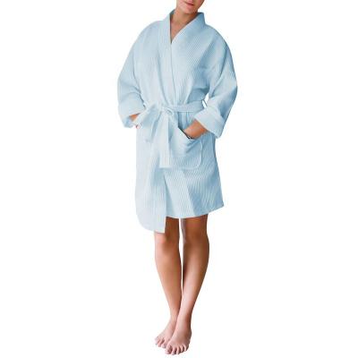 China Luxury QUICK DRY Quality 100% Cotton Waffle Turkish Bathrobe For Hotel/Spa for sale