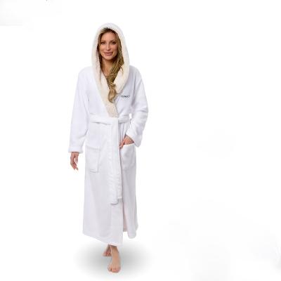 China QUICK DRY super luxurious soft and warm Sherpa bathrobe for sale