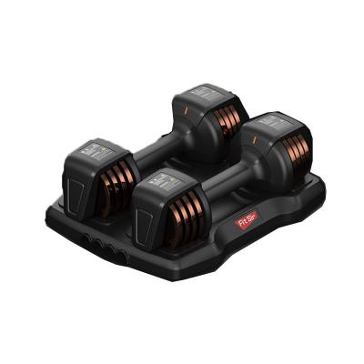 China Equipment Dumbells Online Gym 2pcs 12.5 Pound Fitness Dumbbells Weight Lifting Equipment Adjustable Dumbbell Set for sale