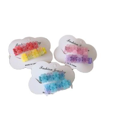 China Cute Platypus Gummy Bear Hairpin Bear Hair Clip Hair Accessories Girls Hair Clip Cute Bear for sale