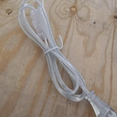 China Home Appliance Eu Type Switch Cord In Transparent Color Eu Cord With On Off Switch for sale