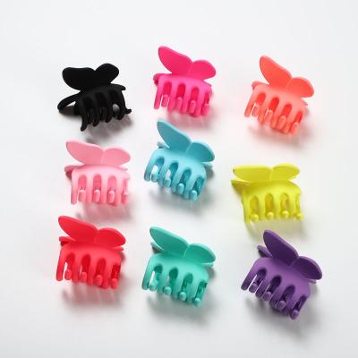 China European cute elegant color frosted women's candy and American butterfly hair clip Korea style clip for sale