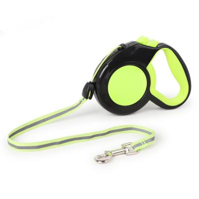 China Retractable Pet Dog Leash Reflective Automatic Nylon Dog Leash for sale