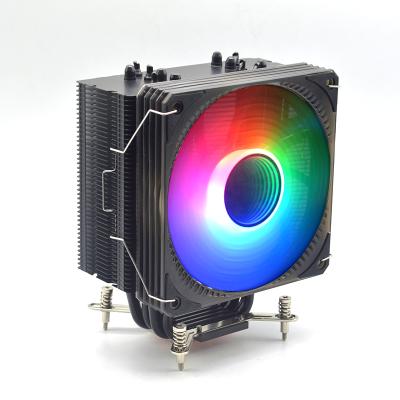 China Mute Computer Case 120mm ARGB Mirror Computer CPU Fan 6 Heatpipe Copper Tube Air Cooled Cooler Fan Large for sale