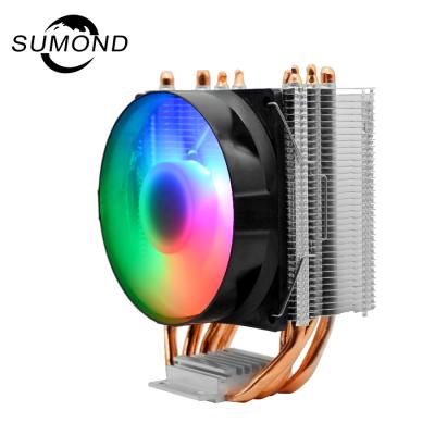 China Cooler Computer Case 90mm Heatpipe Computer CPU Heatsink Mutes RGB Fan For Computer Case for sale