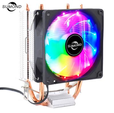 China 2011 heatpipe X4 cpu fan 4 copper tube desktop computer heatsink LGA 1155 1156 for sale