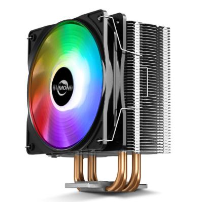 China Desktop PC 1156 2011 CPU Cooler Fan 4 Copper LED Tube RGB 1155 for sale