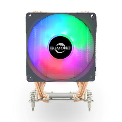 China Aluminum Color Heatsink Aluminum Color Air Cooling Tower Copper PC Computer Heat Pipe Powder 6 CPU Heat Pipe CPU Cooler Fan Heatsink Shell Fan for sale