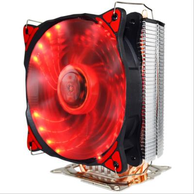 China CPU Cooler CPU Heatsink 4 LED RGB Heat Pipe Cooling 4PIN PWM Fan Cooler for sale