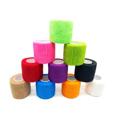 China Wholesale Non Woven Black Medical Cohesive Wrap Bandage No Woven Elastic Bandage for sale