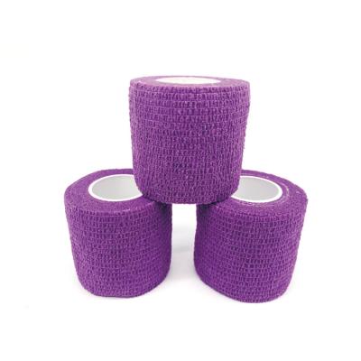 China PP Nonwoven Elastic Self Adhesive Cohesive Wrap Equine Bandage Veterinary Vet For Horse Racing Protection. for sale