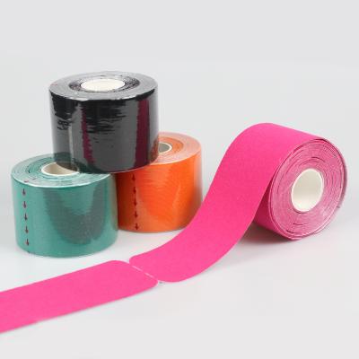 China 5cmx5m unisex I shape and Y shape cotton kinesiology tape pre cut to be easy to use for sale