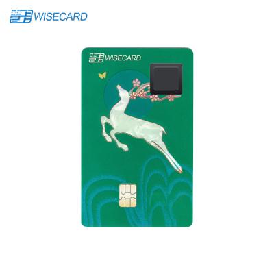 China 85.5x54mm Vingerafdruk Smart Card, Biometrische Toegangskaart voor Financiën Te koop