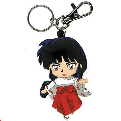 China Custom PVC Cartoon Figure 2D Or 3D Logo Key Chain Embossed Keychains 2D /3D Rubber Soft PVC Key Chain for sale