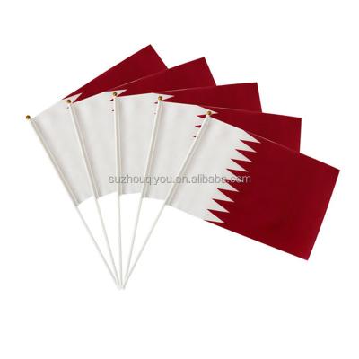 China Custom Healthcare Institutes Hand Flag All Country Fans Cheering World Cup 2022 Qatar Hand Flag Banner for sale