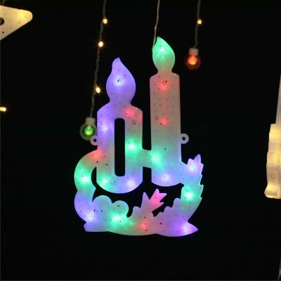 China Indoor Decoration USB Battery Operated Candle Wall Hanging Led String Happy Diwali Decorations Lights for sale