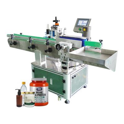 China Custom Adhesive Round Cone Labeler Automatic Food Sticker Labeling Machine For Small Big Bottle for sale