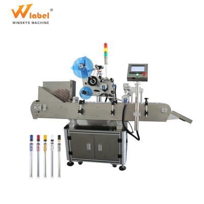 China Best Selling Beverage Automatic Plastic Pen Small Tube Small Horizontal Labeling Machine for sale