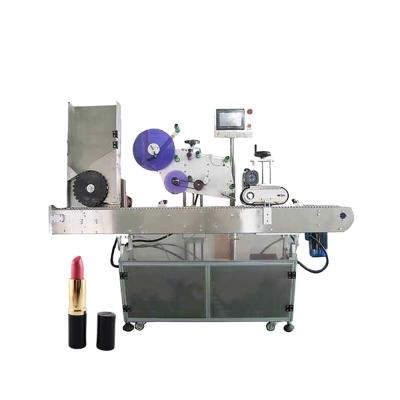 China Hot Selling China Automatic Beverage Makeup Product Tube Labeling Machine For Lipstick for sale