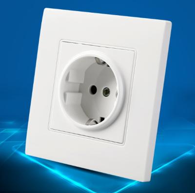 China 86 Panel Socket 16A A8 German European Type Ground Socket EU Standard Wall Socket for sale