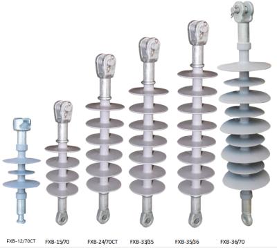 China High Voltage Suspension 15KV Polymer Insulator Compound Pin Insulator For Overhead Power Line for sale