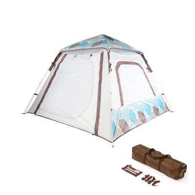 China Easy Set Up Custom Automatic Logo Printing Outdoor Shelter Camping Tent For Family Camping Use for sale