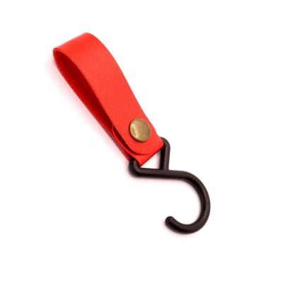 China Viable Manufacturers Wholesale Outdoor Camping Rack Hook Strap Hook Buckle Leather Hook For Camping for sale