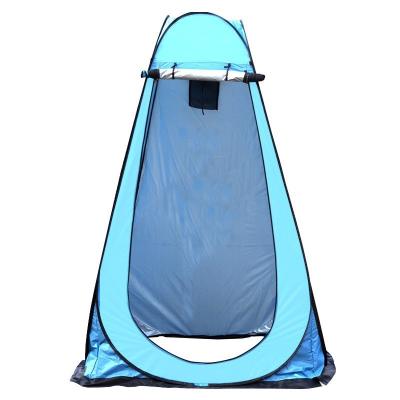 China 2022 Logo Printed Pop-Up Portable Shower Cabin Tent Custom Made Warm Camping Locker Folding Canopy for sale