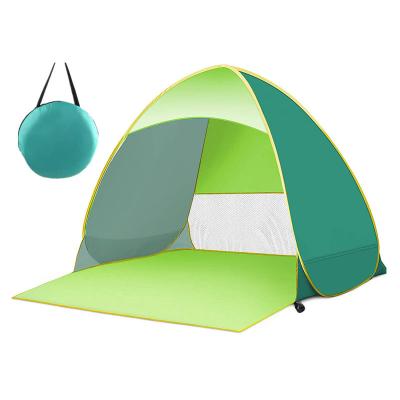 China Logo Printed Portable Beach Tent Portable Custom Tent Emergency Tent Automatic Quick Opening Tents for sale