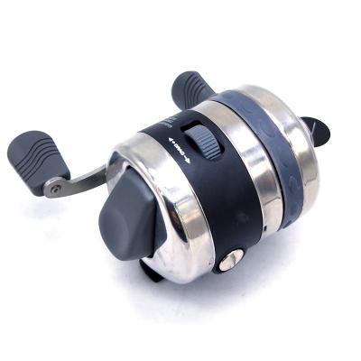 China 3.3:1 Gear Ratio Push Button Spincast Fishing Reel Easy to Use Casting Design New Product High Speed ​​Fishing Reels 97mm*76mm for sale