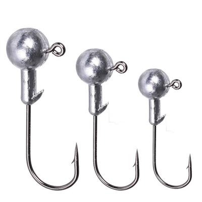 China Lead Metal Fishhooks 2021 Size Customizable Hook Head Carbon Steel Variety To Help Sea Fishing Building Hook For Carp Tackle for sale