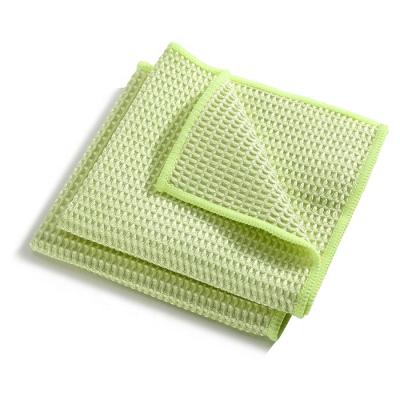 China Microfiber Honey Comb Towel Cloth Waffle QUICK DRY Cleaning Cloth for sale