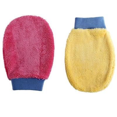 China Microfiber Viable Car Gloves Pile Cleaning Glove Long for sale