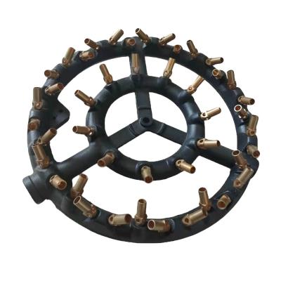 China Cast Iron Cast Iron 44 Burner Outdoor Hot Sale Jet Burner Heating Making Equipment Gas Stove for sale