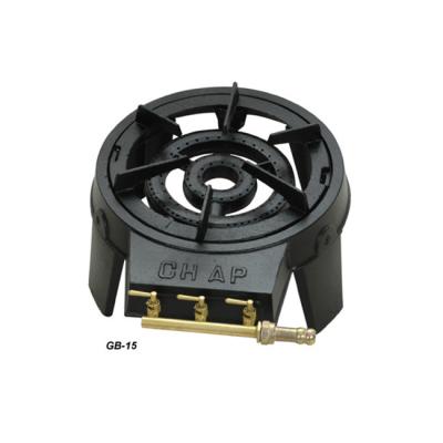 China Outdoor Cast Iron Factory Gold Color Valve High Quality Chinese Gas Burner Camping Cooker for sale