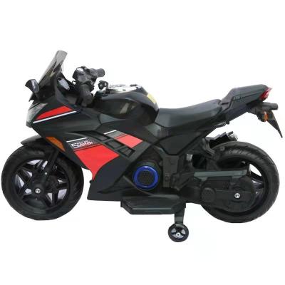 China Ride On Hot Red Blue Baby Wholesale 2021 Factory Sale Electric Toy Directly With Music And Lighting Children Electric Motorcycle For Kid Toys for sale