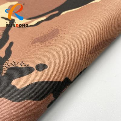 China Waterproof 100% Cotton Twill Fabric For Camouflage Cloth Military Fabric 205GSM for sale