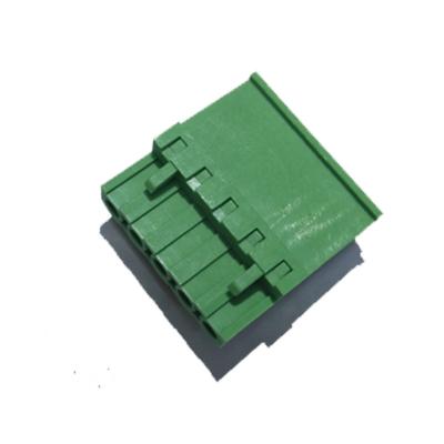 China Green Color Terminal Blocks Connnector 5.08 pitch PA66 Without Ear Matte Tin ROHS for sale