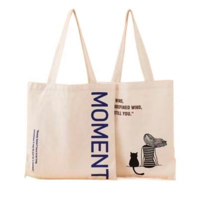 China Heavy Duty Wholesale Custom Simple Grocery Shopping DIY Printing Cotton Canvas Tote Bag For Teacher Women for sale