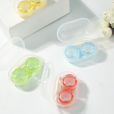 China Wholesale High Quality Plastic Color Boxes Clear Contact Lenses Contact Lens Case Easy Carry Case zu verkaufen