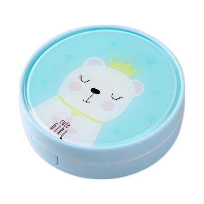 China Factory direct supply custom contact lens mate box cartoon fun round shape contact lens easy carry high quality portable set case Te koop