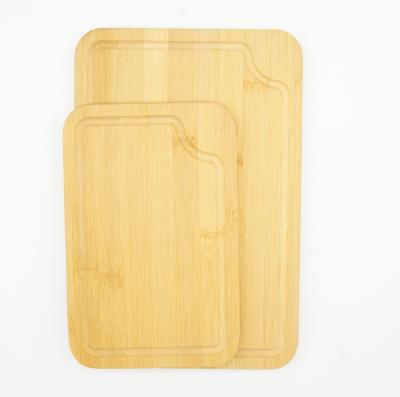 China Sustainable Bamboo Cutting Board Set Bamboo Kitchen Cutting Board 3pcs Set for sale