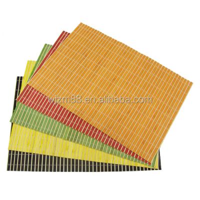 China Sustainable Woven Bamboo Place Mat, Sushi Mat Rolling Wholesale for sale