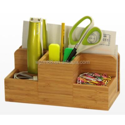 China Bamboo Desk Holder Desk Organizers, Note &Letter Bamboo Desk Holders, Pencil Holders Wholesale for sale