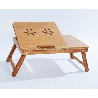 China Modern Portable Bamboo Laptop Table, Folding Computer Desk Wholesale for sale