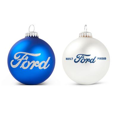 China Party / Event / Advertising High Quality Promotional Ornaments Logo Christmas Baubles Custom Made For Party Decoration for sale