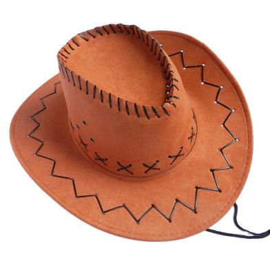 China Halloween Suede Cowboy Hat Halloween Party Decoration Classic Cowboy Hat For Sale for sale