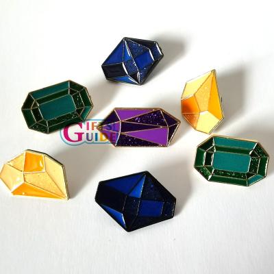 China Wedding decoration & Manufacturers Logo Metal Soft Enamel Lapel Custom Pin Custom Birthstone Enamel Gift Pin for sale